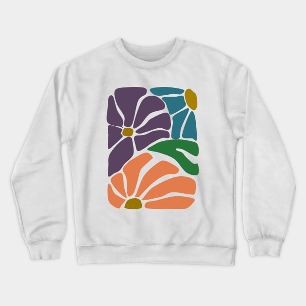 Boho Flowers Crewneck Sweatshirt by JujuC